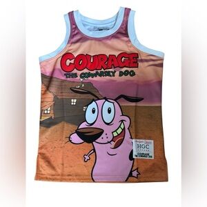 Courage The Cowardly Dog Headgear Classics basketball Jersey size small